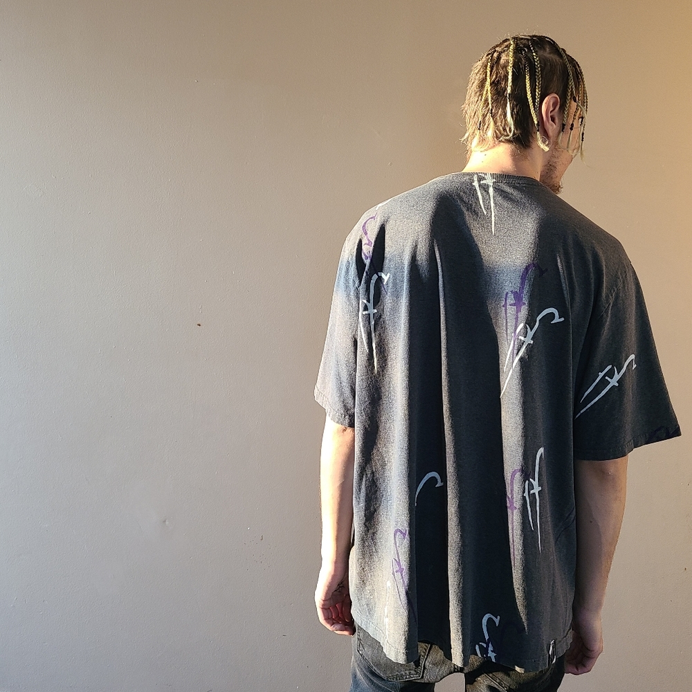 All Over "EF" purple & white